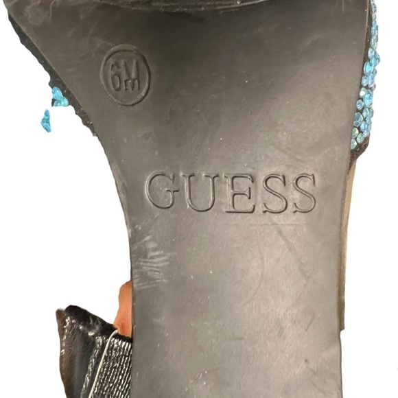 Guess Ombre Rhinestone Pointy Heels Sz 6 - Picture 7 of 7